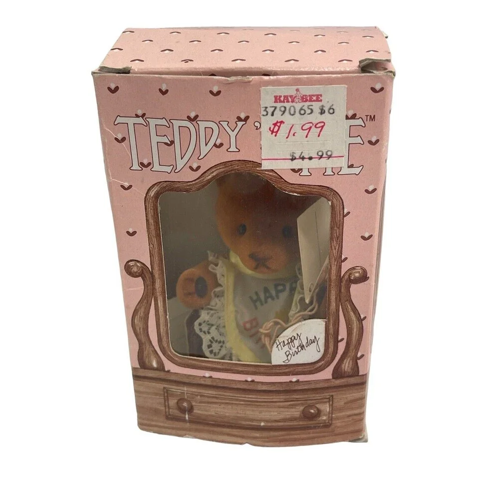 Vintage 1983 Teddy N Me  Bear Mattel Emotions Happy Birthday By Sekiguchi RARE